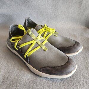 Olukai Shoes Women's 8.5 Gray Grey Slip On Sneakers Collapsible Heel Quick Dry